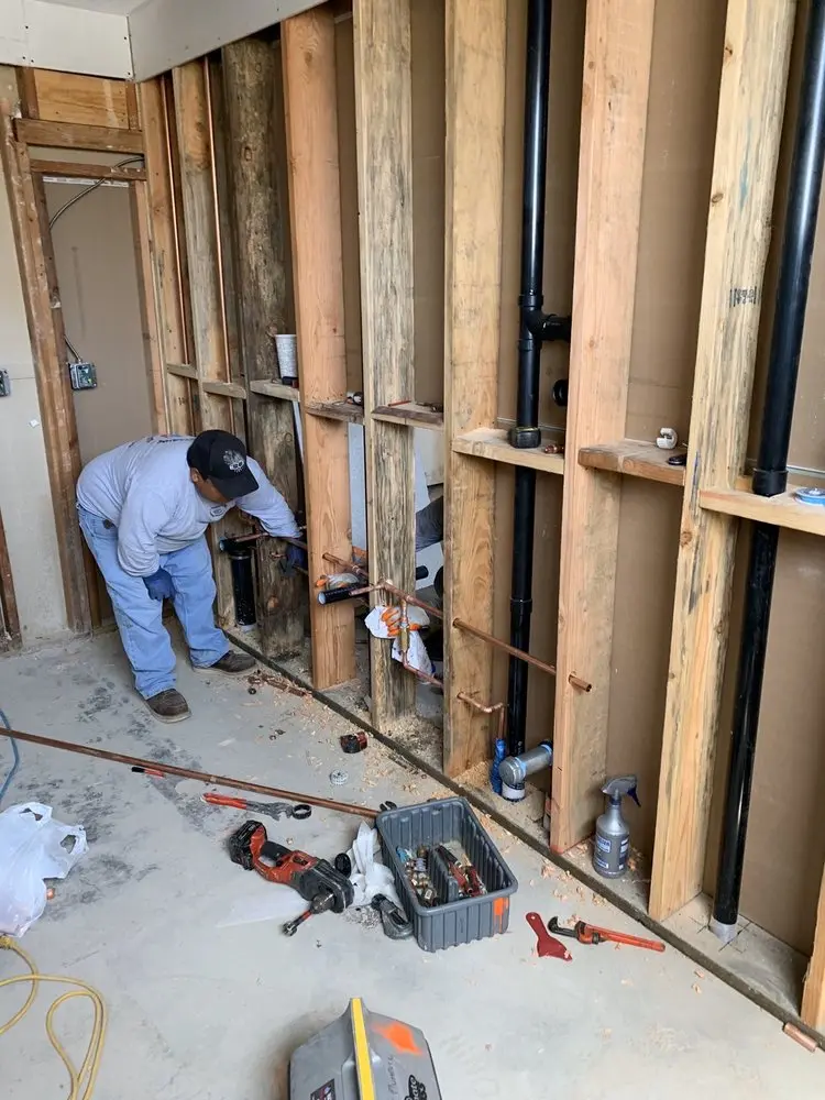 Commercial rough-in plumbing for Gas Line Repair in Woodside Manor